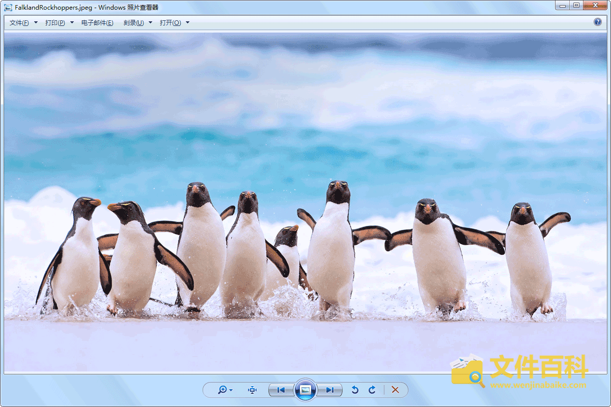 Windows 照片查看器打开的JPEG文件